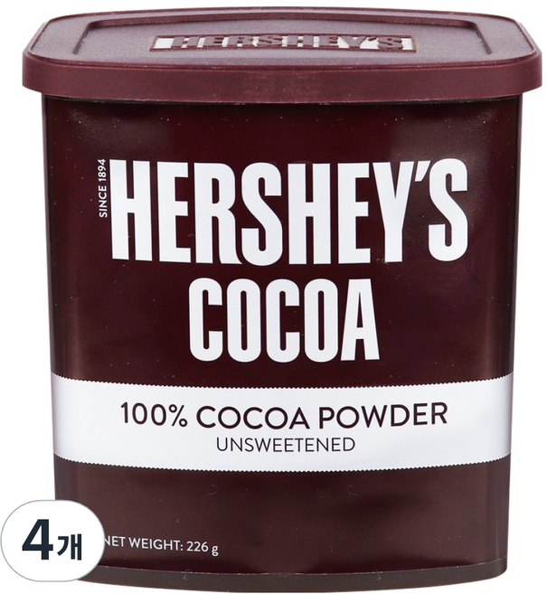 HERSHEY'S 好時 可可粉, 226g, 1罐, 4罐