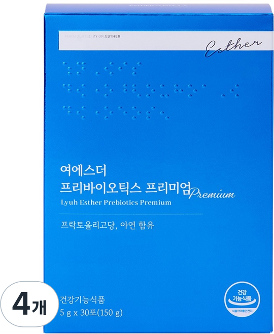 에스더포뮬러 여에스더 프리바이오틱스 프리미엄 30p, 150g, 4개