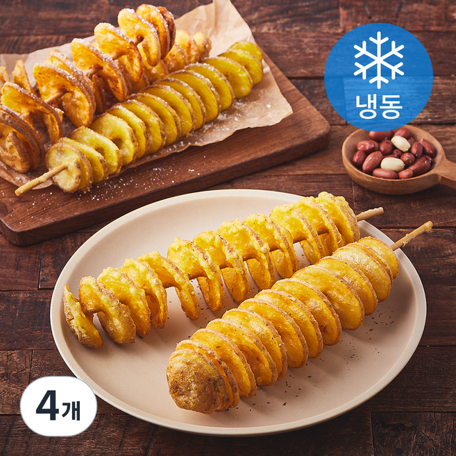 아이사랑 원조 회오리 감자 (냉동), 350g, 4개