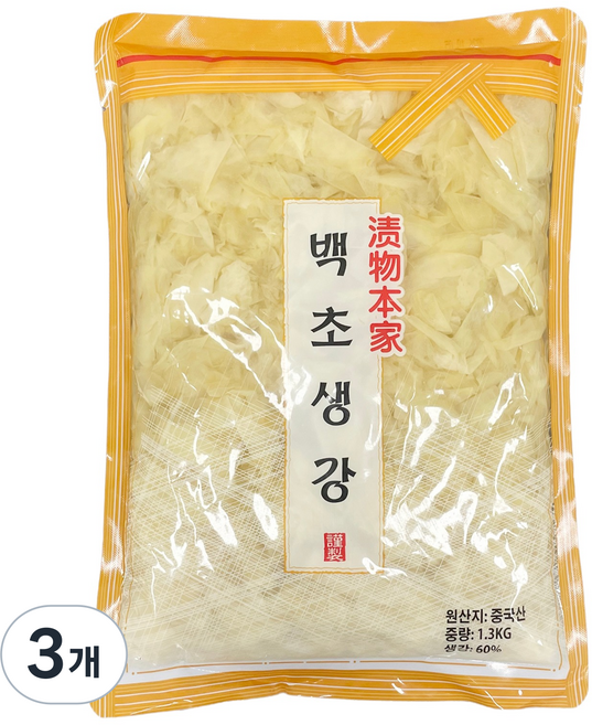 토호식품 백초생강, 1.3kg, 3개
