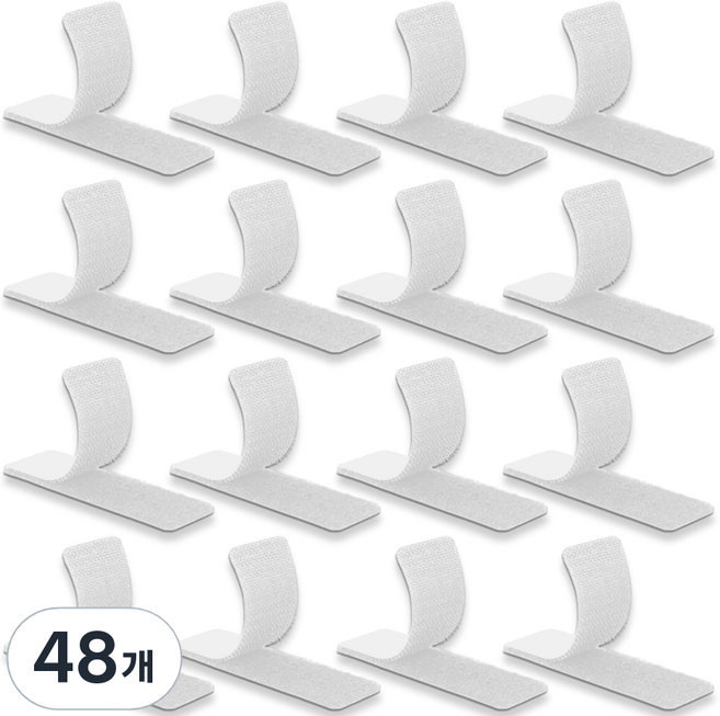 스코라 강력 접착 찍찍이 패드 화이트, 48개