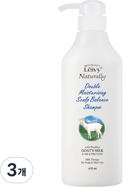 레이비 산양유 두피 밸런싱 샴푸, 470ml, 3개 - 쿠팡