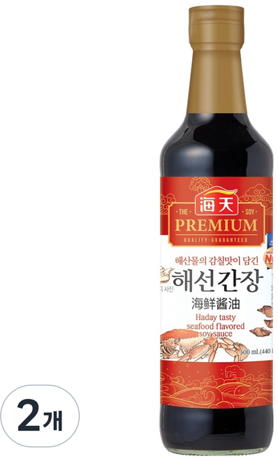 해천 해선간장, 500ml, 2개