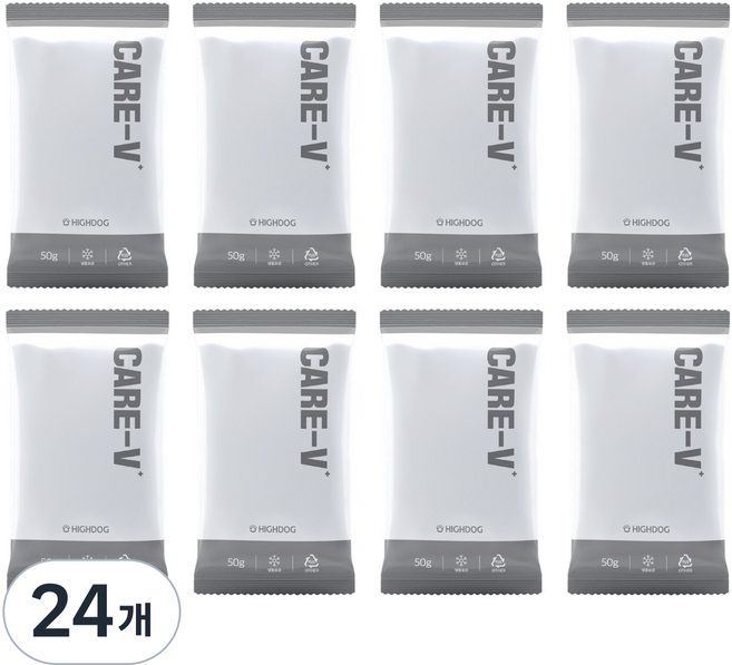 하이독 강아지 케어브이 키드프 냉동 사료, 말고기, 50g, 24개