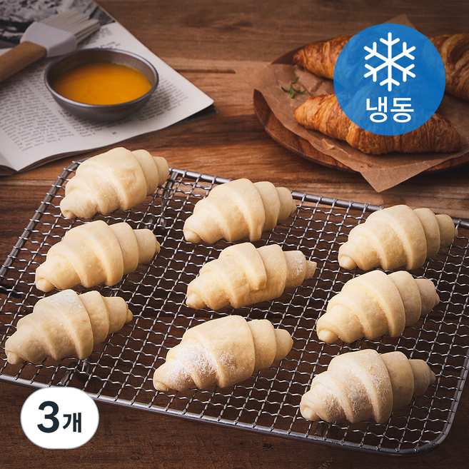 브리도 미니 크로아상 (냉동), 25g, 10개입, 3개