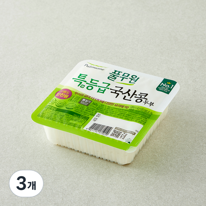 풀무원 특등급 반찬조리용 콩두부, 340g, 3개