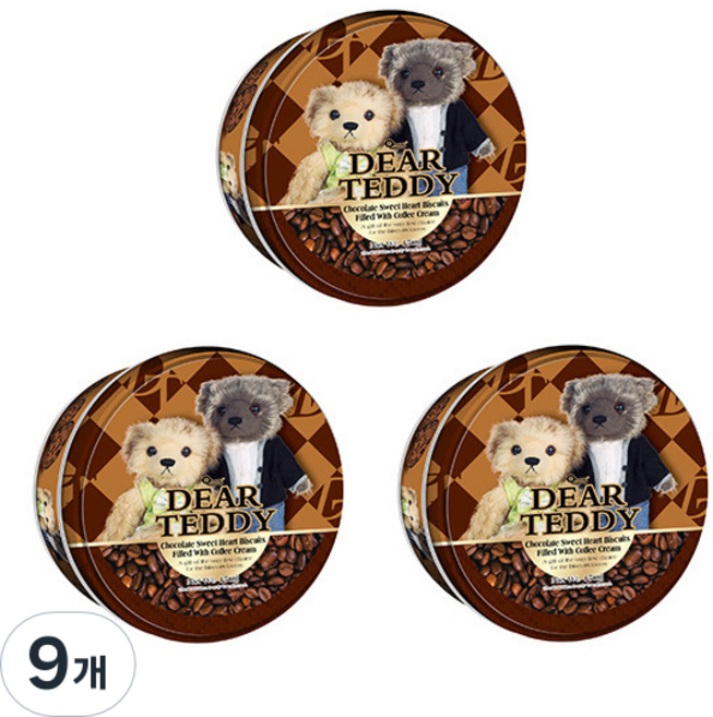 DEAR TEDDY VFOODS 花朵餅乾 咖啡奶油, 150g, 9個