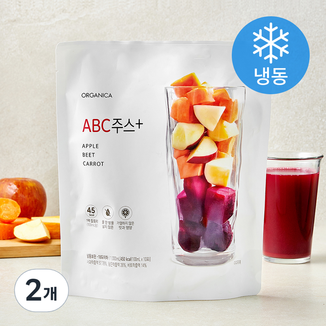 올가니카 ABC주스+ 10개입 (냉동), 2개, 1L