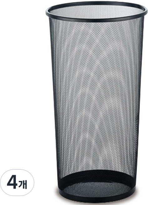 마켓플랜 리프 다용도 원형 철망 우산꽂이, 블랙, 4개