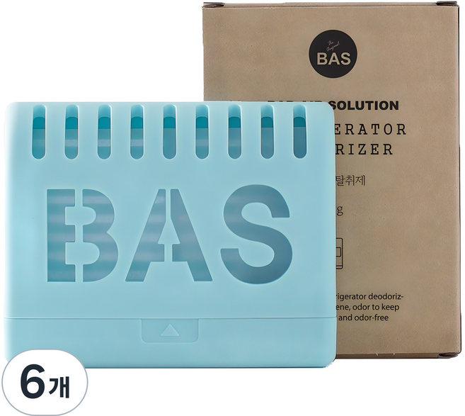 BAS 냉장고 탈취제 본품, 20g, 6개