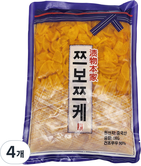 Hana Toho Food 醬醃蘿蔔, 1kg, 4個