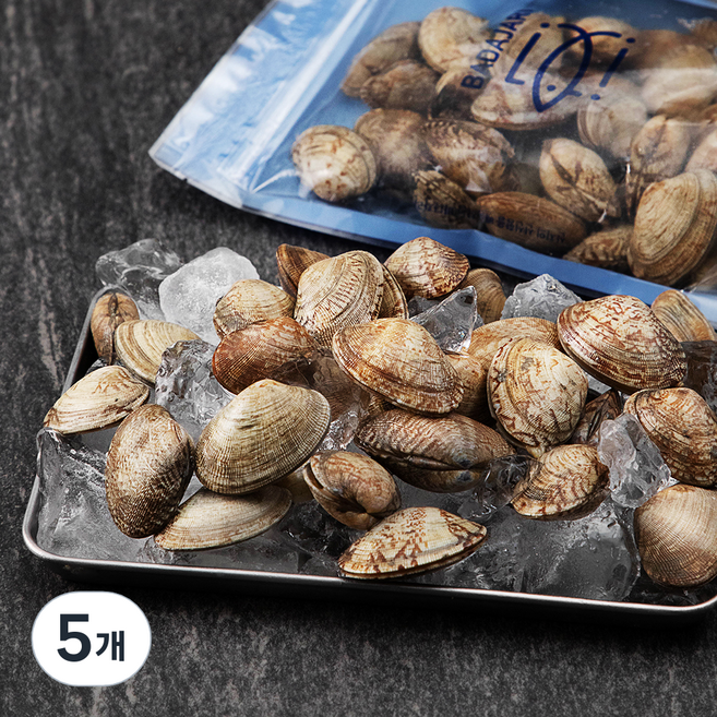 바다자리 남해안 생물 바지락 (냉장), 400g, 5개