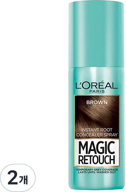 로레알 파리 로레알파리 매직 리터치 75 ml, 브라운, 2개