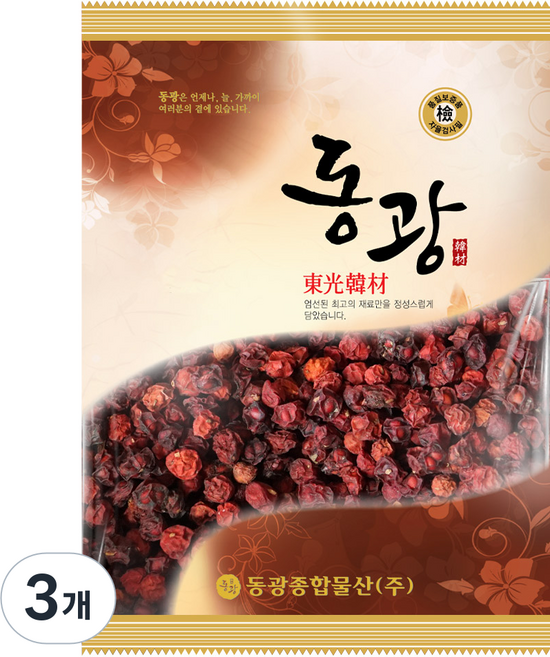 동광한방몰 동광종합물산 햇 오미자 특품, 250g, 3개