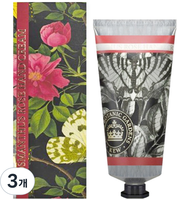 큐가든 오스만투스 로즈 핸드크림, 75ml, 3개