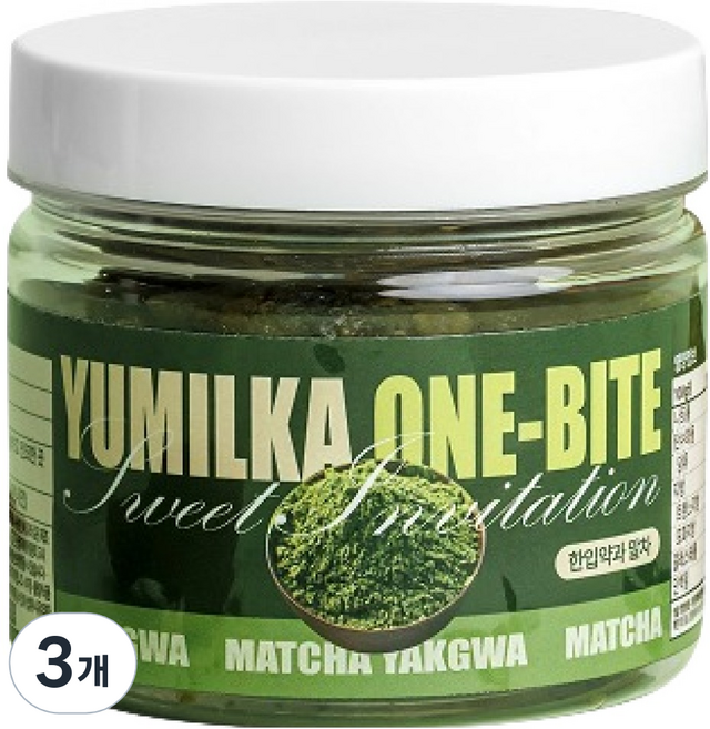 유밀가 미니 한입약과 말차, 3개, 130g