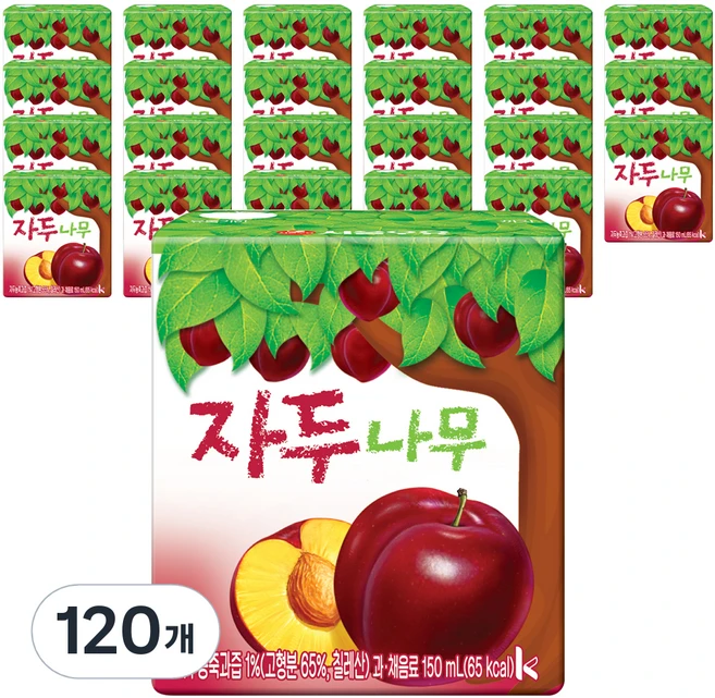 서울우유 자두나무 과일주스, 150ml, 120개 - 쿠팡