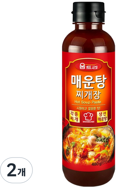 움트리 매운탕찌개장, 480g, 2개