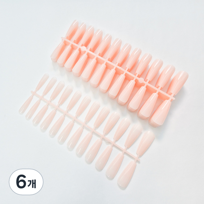퍼니네일 말랑말랑 누드팁 240p, 6개, KN-T5032