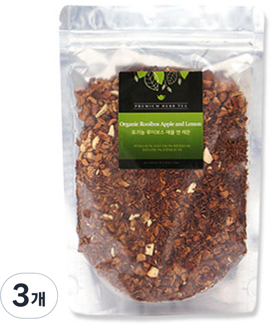 아름드레 대용량 리필 루이보스 애플 앤 레몬 블랜딩차, 60g, 1개입, 3개
