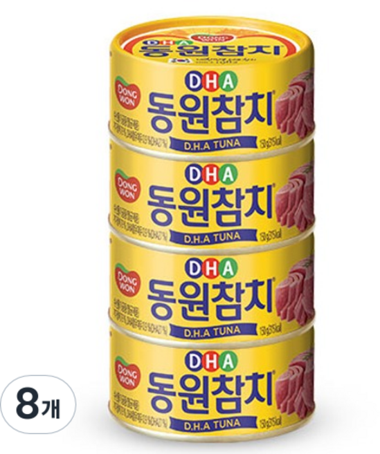 동원참치 DHA 통조림, 150g, 8개