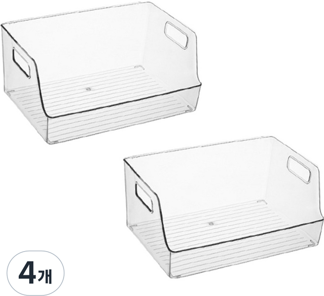 윈프라이스 팬트리 수납 정리함, 오픈 베이직, 4개