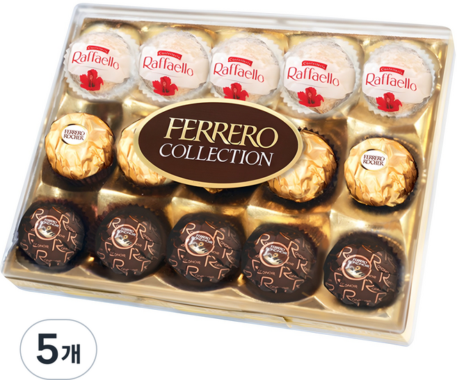 FERRERO ROCHER 金莎 典藏巧克力15入, 162g, 5個