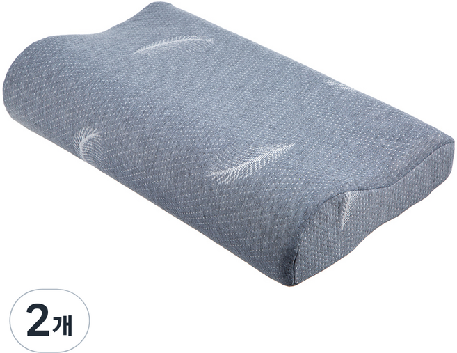 코멧 홈 메모리폼 경추베개, 그레이, 2개