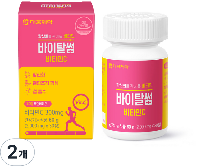 대웅제약 바이탈썸 비타민C 60g, 2개, 30정