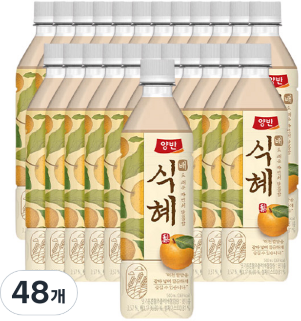 양반 배 식혜, 500ml, 48개