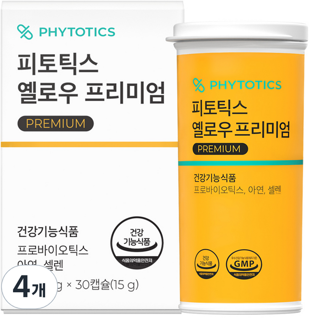PHYTOTICS 必多提斯 黃色優質乳酸菌 15g, 30片, 4個