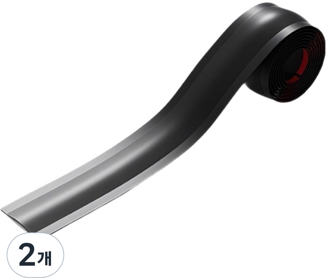 블룸써니 잘라쓰는 케이블정리 테이프형 전선몰딩, 블랙, 2개