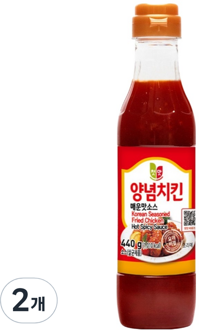 첫맛 양념치킨 매운맛소스, 440g, 2개
