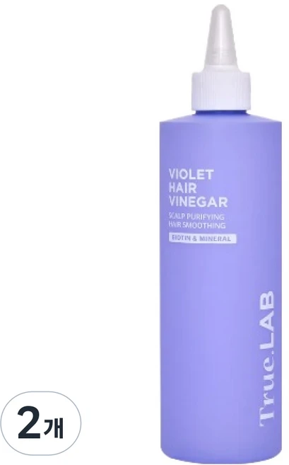 정직한실험실 트루랩 바이올렛 헤어 식초, 2개, 370ml - 쿠팡
