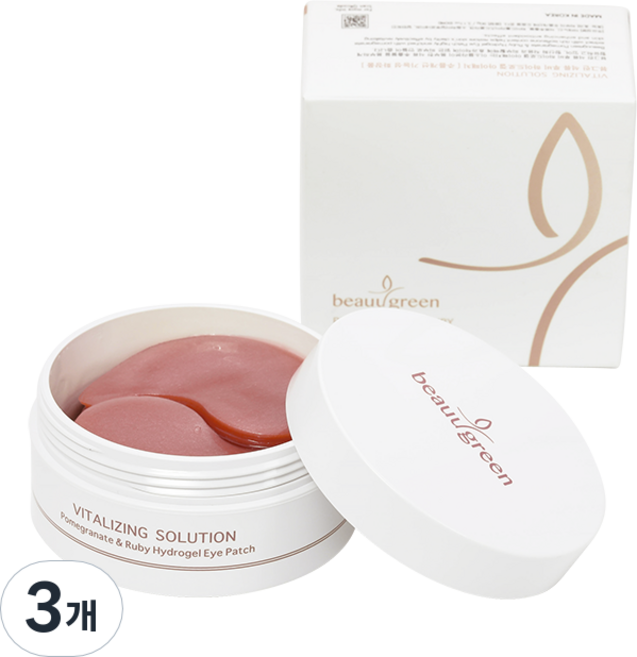뷰그린 석류 루비 하이드로겔 아이패치, 3개, 60개입