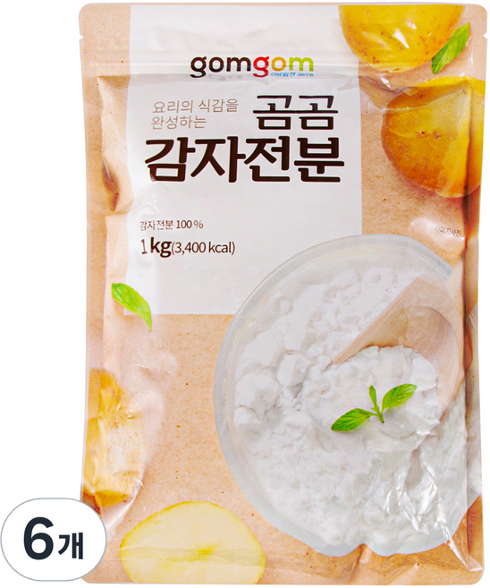 곰곰 감자전분, 1kg, 6개