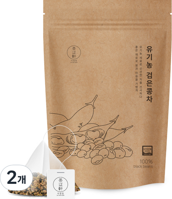 다정헌 검은콩차, 1.5g, 20개입, 2개