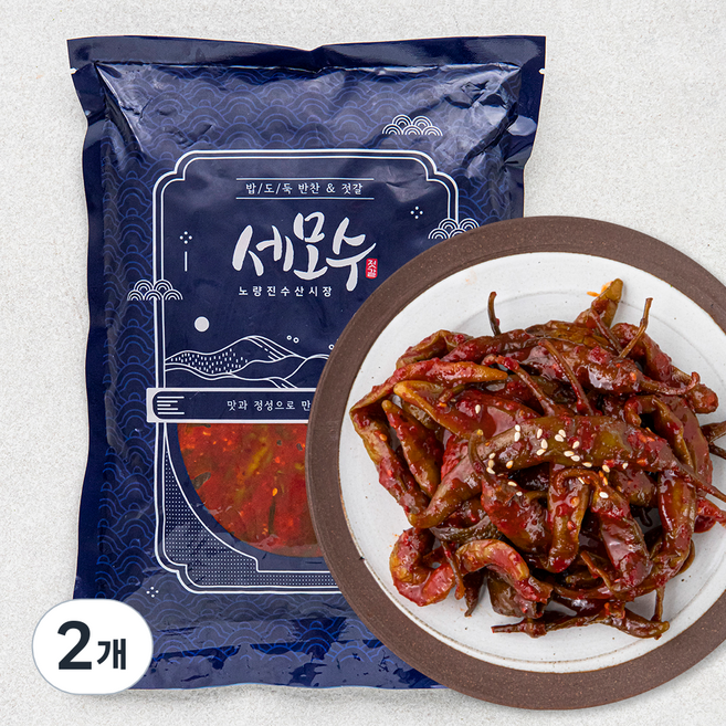 세모수 고추무침, 1kg, 2개