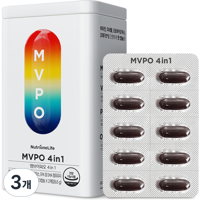 뉴트리원 MVPO 4 in 1 63g, 3개, 60정