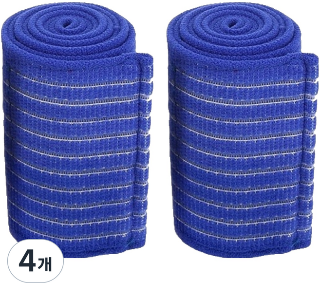 와이홉 고탄력 압박 헬스 손목 보호대, 블루, 4개