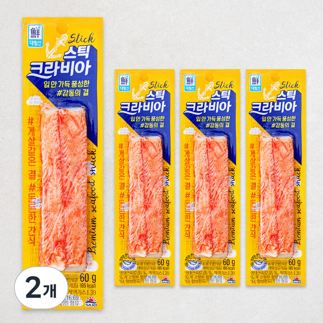 대림선 크라비아스틱 4입, 240g, 2개