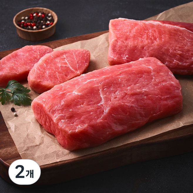 도드람한돈 등심 (냉장), 2개, 2kg