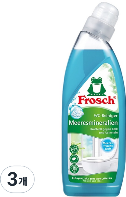프로쉬 미네랄 변기 세정제, 750ml, 3개