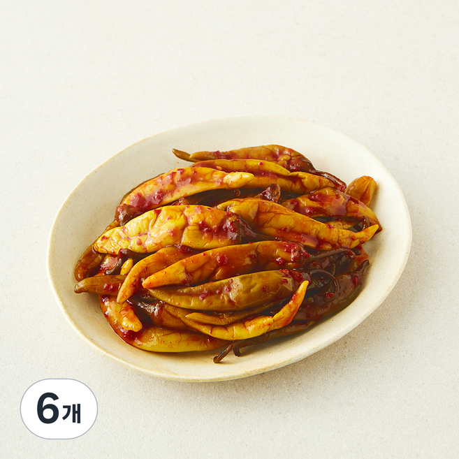여담찬 양념고추무침, 1kg, 6개