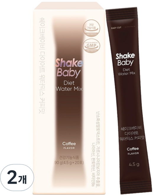 ShakeBaby 藤黃果孅盈粉隨身包 咖啡口味, 2個, 20回