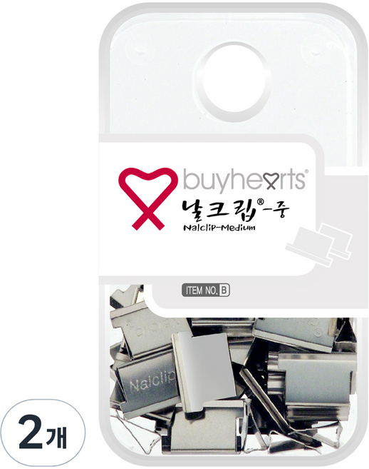 바이하츠 실버 날크립 B, 중, 40개입, 2개