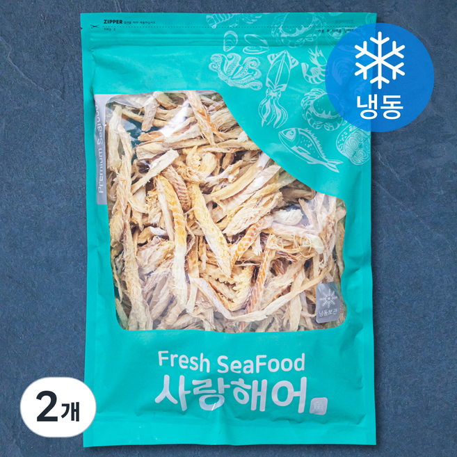 사랑해어 실속 황태채 (냉동), 500g, 2개