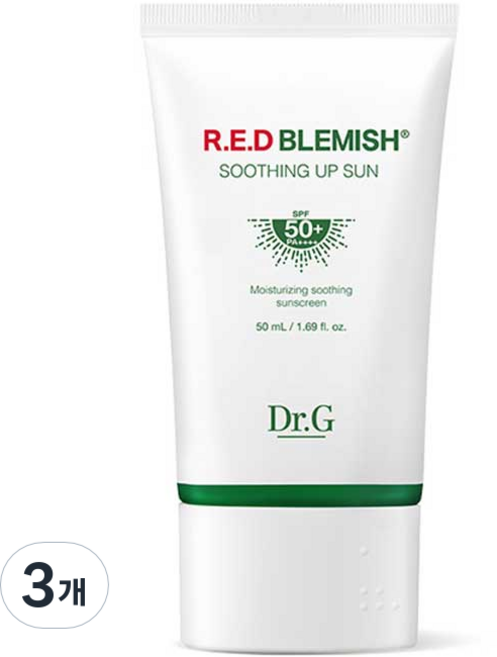 닥터지 레드 블레미쉬 수딩 업 선로션 SPF50+ PA++++, 50ml, 3개