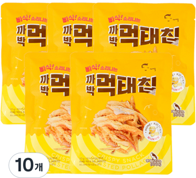 까박 빠삭 소리나는 먹태칩 허니버터맛, 30g, 10개
