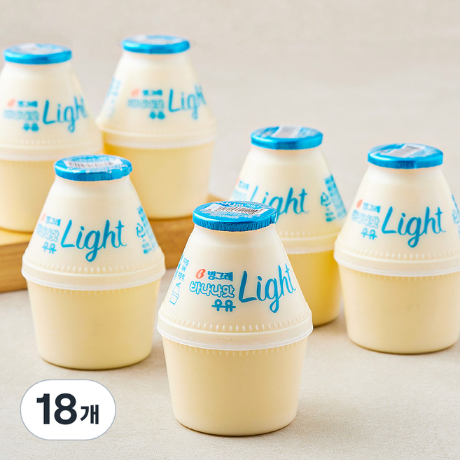 바나나맛우유 라이트, 240ml, 18개